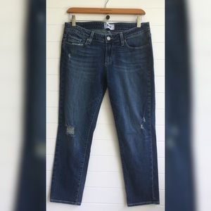 [PAIGE] Jimmy Jimmy Crop Distressed Medium Wash